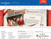 Tablet Screenshot of frenchschoolatlanta.org